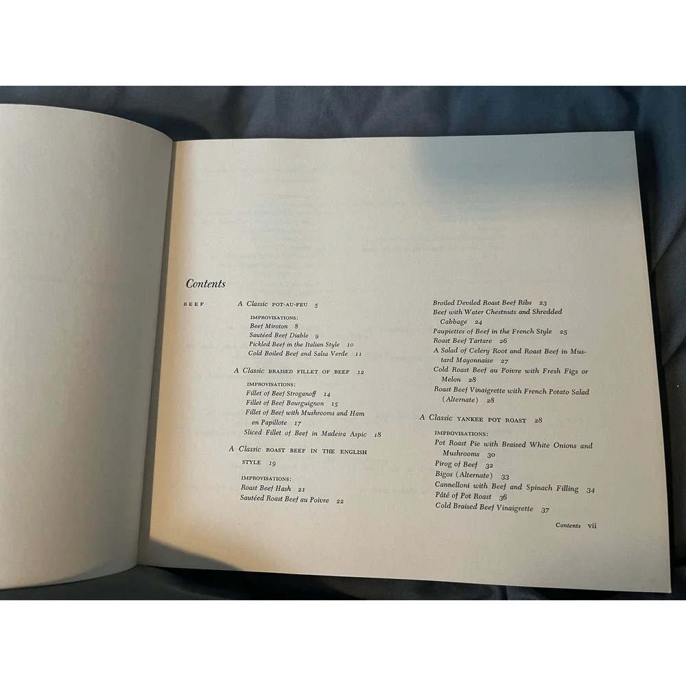 Michael Field's Culinary Classics & Improvisations Cookbook Vtg 1973 Paperback